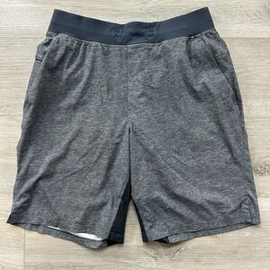 Lululemon T.H.E. Short Mens M Gray 9" Lined Luxtreme Athletic Gym Training Run